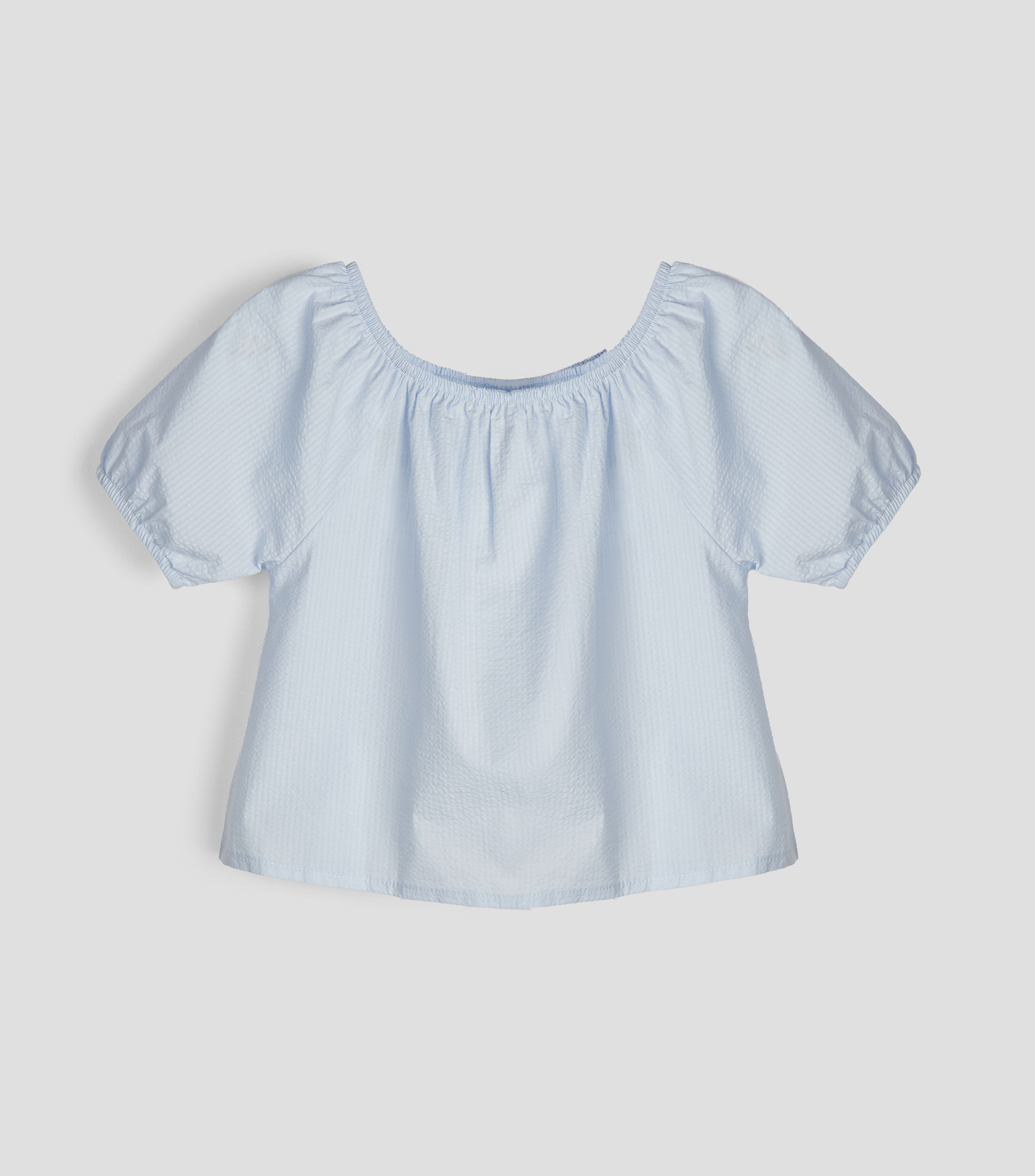 Blusa sólida manga corta Niña